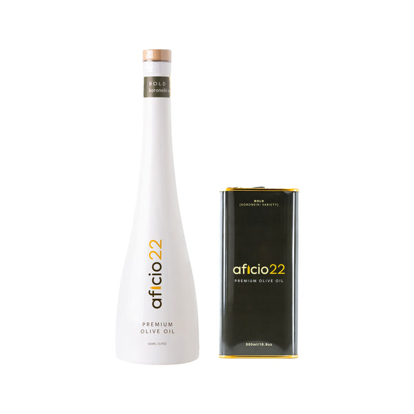 Bold (Koroneiki Variety) Bottle and Refill Tin Bundle